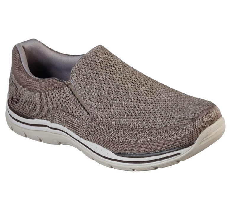 Skechers Herr Khaki Slip On - Relaxed Fit: Expected - Gomel - Sverige (WLRDU-9760)